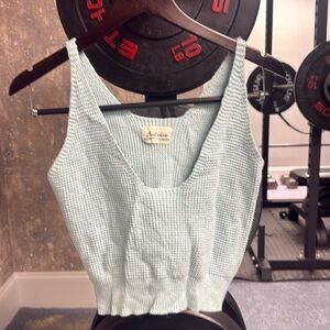 Light blue sweater vest